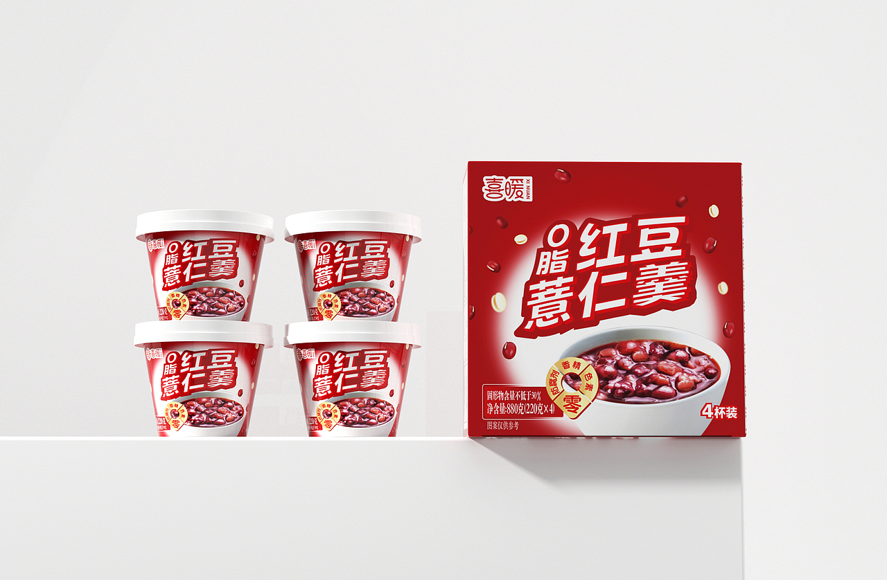 红豆薏仁羹丨包装设计（图ZMzkxNzMwNzU2） - 包装 - 站酷设计师嘉未设计原创素材 - 站酷ZCOOL