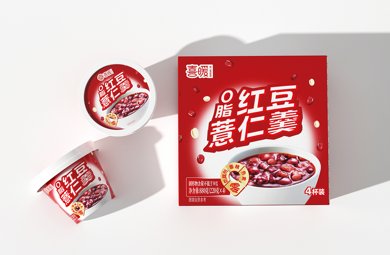 红豆薏仁羹丨包装设计（图ZMzkxNzMwNzcy） - 包装 - 站酷设计师嘉未设计原创素材 - 站酷ZCOOL