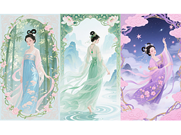 致敬穆夏--四季洛神