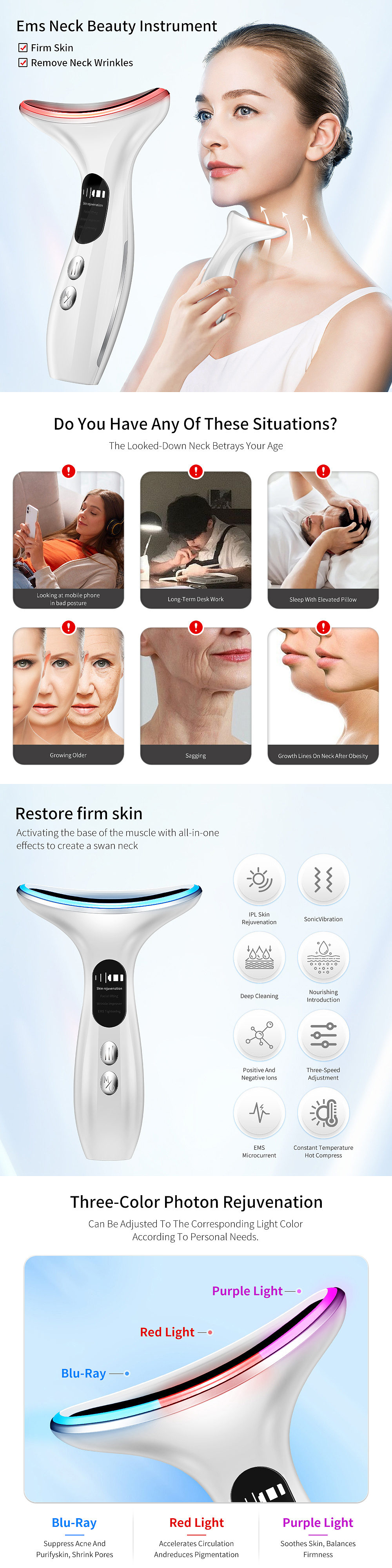 美颈仪速卖通/亚马逊主图详情页