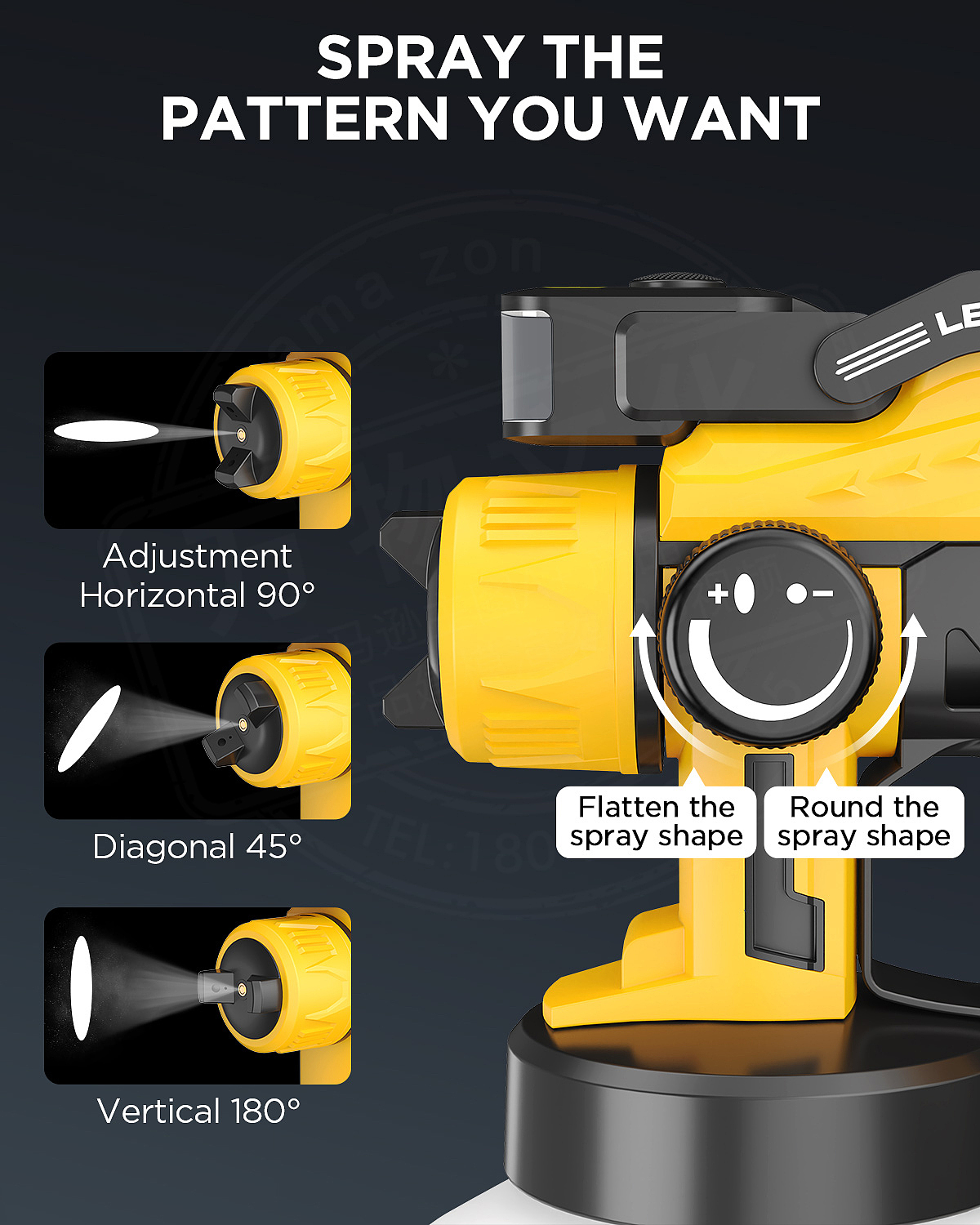 亚马逊工具喷枪建模渲染主图A+排版包装设计