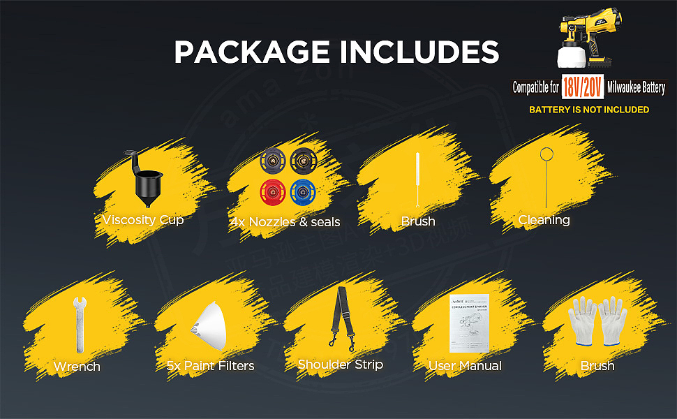 亚马逊工具喷枪建模渲染主图A+排版包装设计