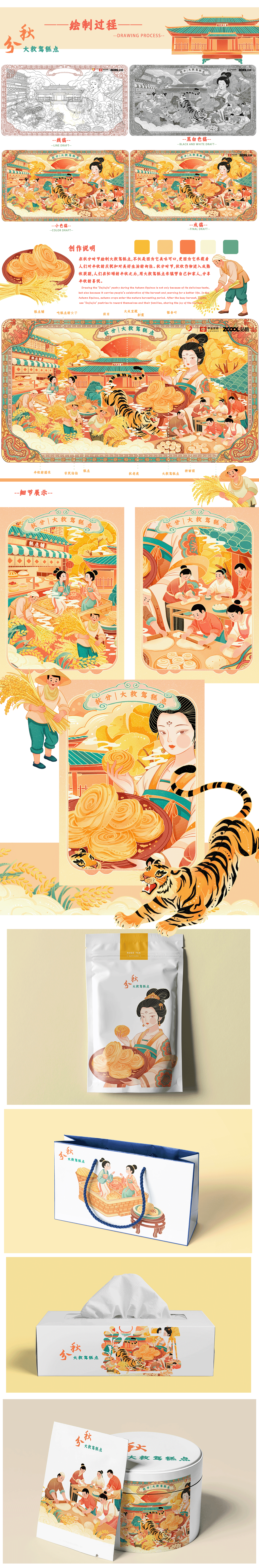 二十四节气美食之寿州文创插画（图ZMzkxNzQ5NDA0） - 其他平面 - 站酷设计师可可爱爱爱爱爱原创素材 - 站酷ZCOOL