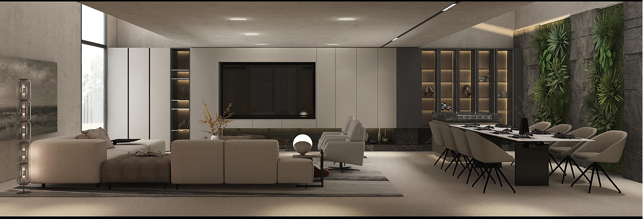 【室内设计】别墅地下一层，东方美学空间。（图ZMzkxNzU0NzEy） - 家装设计 - 站酷设计师老北子原创素材 - 站酷ZCOOL