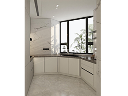 【室內(nèi)設(shè)計】極簡中西廚空間，純白靜謐。