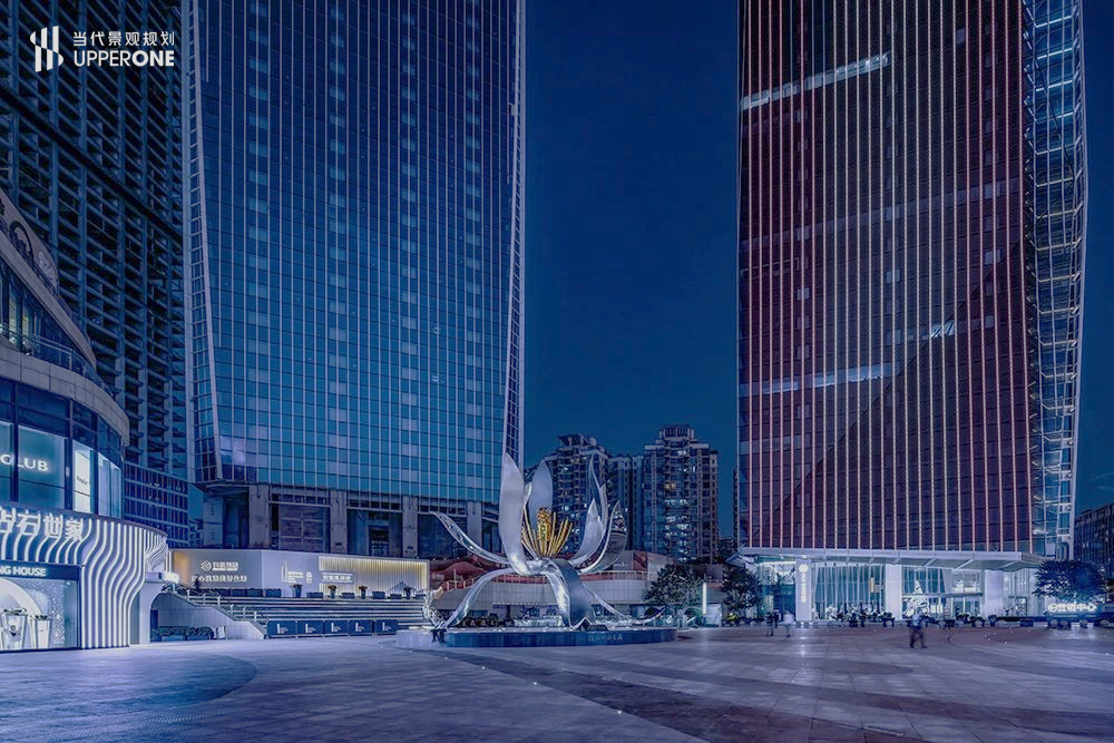 民盈·国贸中心景观设计：白兰花开，重构城市自然与商业的诗意共生