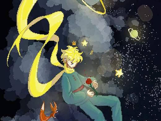 像素风同人插画
