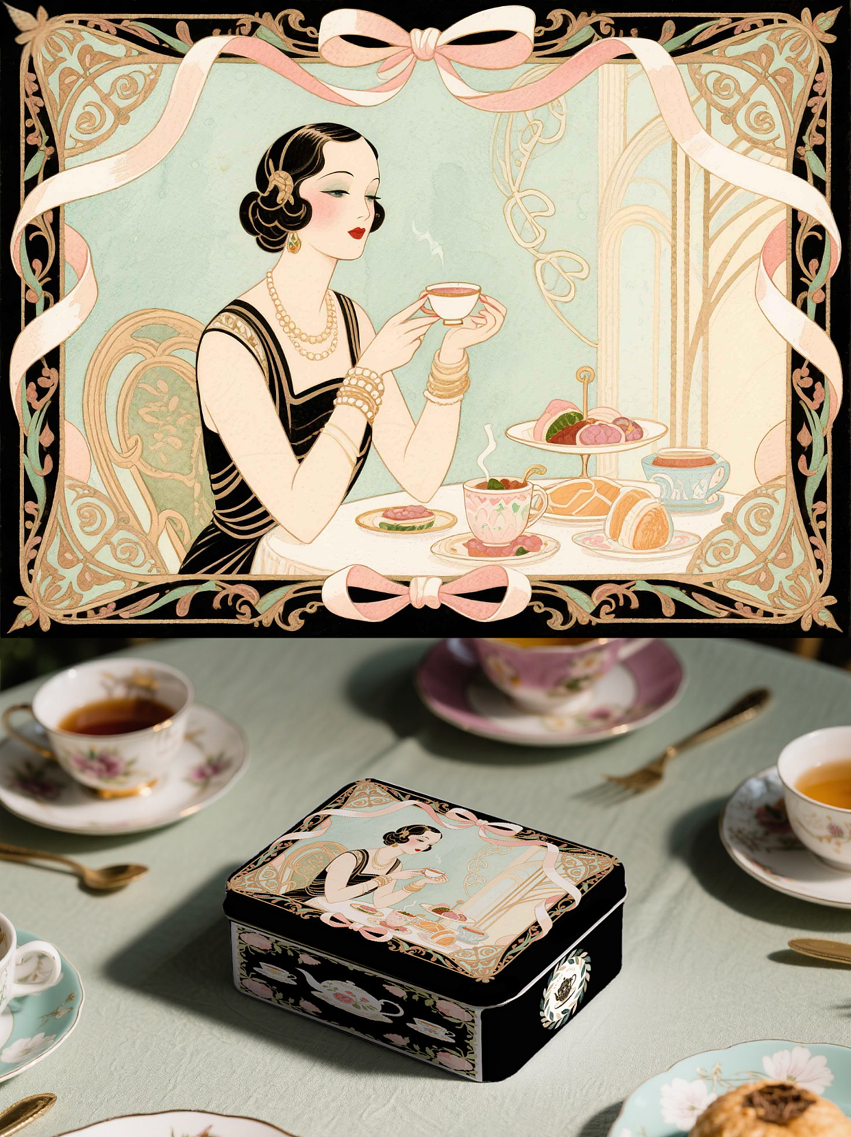 英伦茶点时光Ⅰ包装插画（图ZMzkxNzY4MDQw） - 包装 - 站酷设计师喵茨比Catsby原创素材 - 站酷ZCOOL