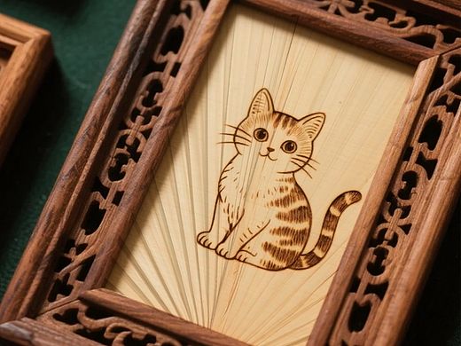 新会葵扇葵艺画小猫系列