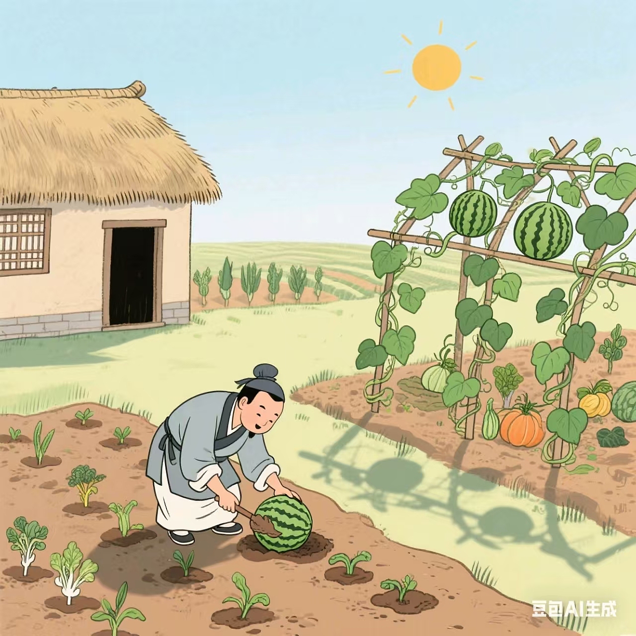 古人如何消暑(AI 作品