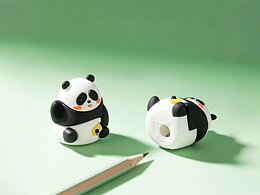 得力熊猫卷笔刀