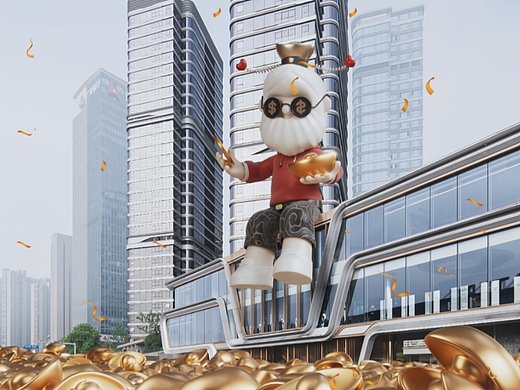 铂悦湘江迎财神