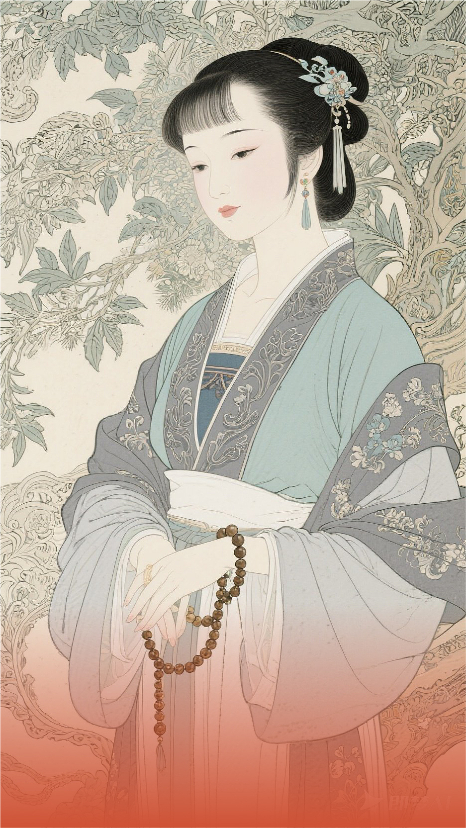 致敬穆夏——红楼一梦AIGC