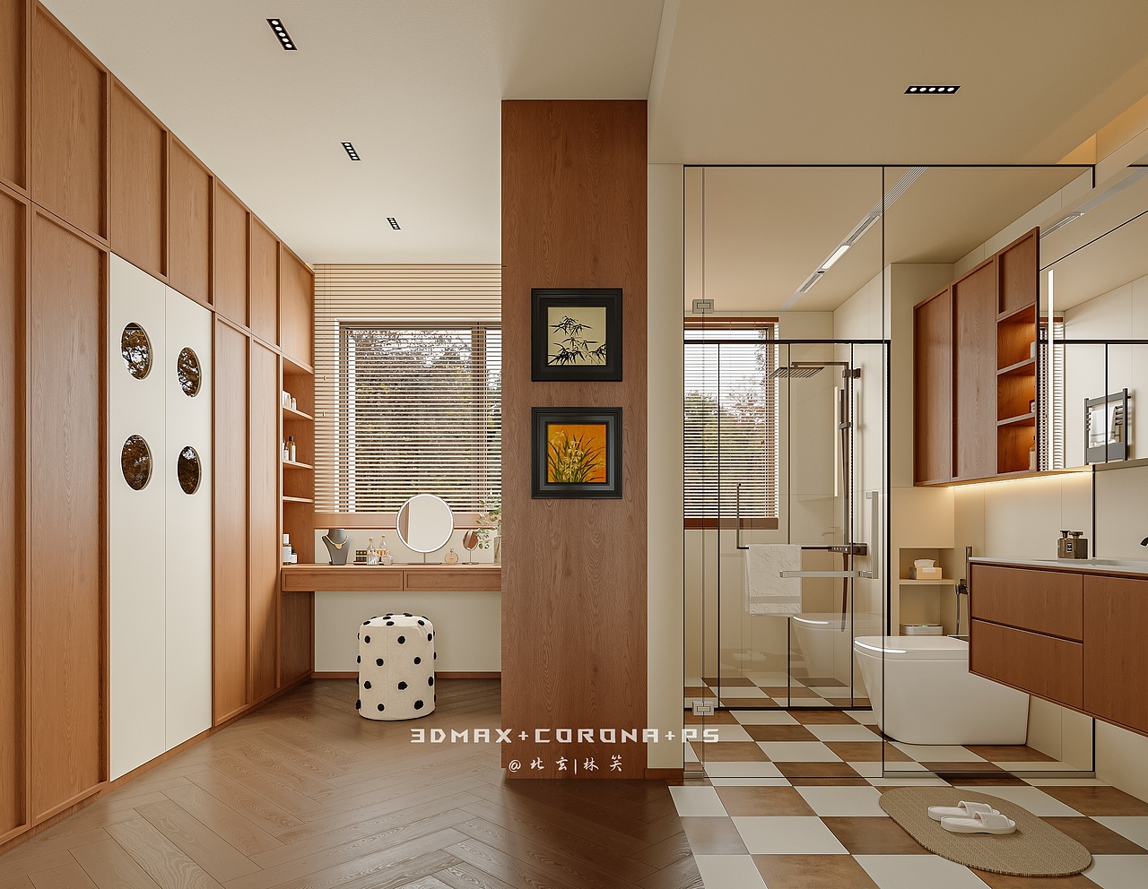 原木中古风,淡雅闲适,稳重端庄