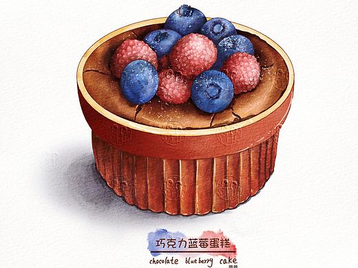 水彩食物