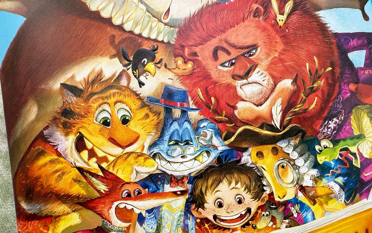 莱辛寓言 | 儿童书籍封面设计/绘制（图ZMzkxODAyOTgw） - 商业插画 - 站酷设计师木木梦原创素材 - 站酷ZCOOL