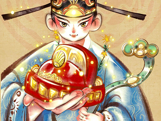 画一位文昌帝君