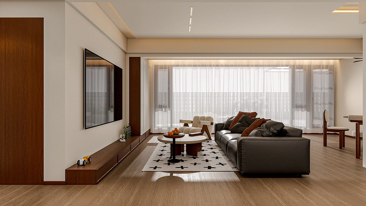 四川岳池雍合湾（180平方中古风三居室）