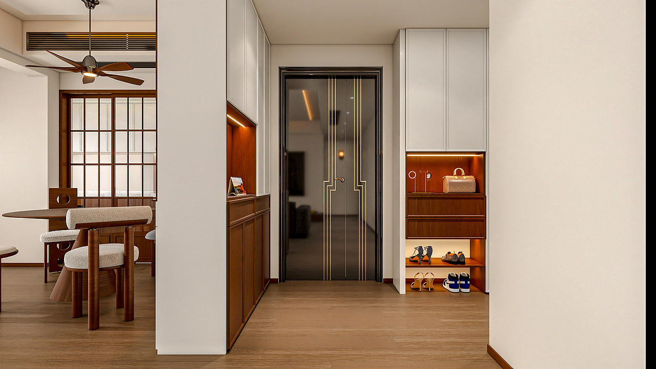 四川岳池雍合湾（180平方中古风三居室）