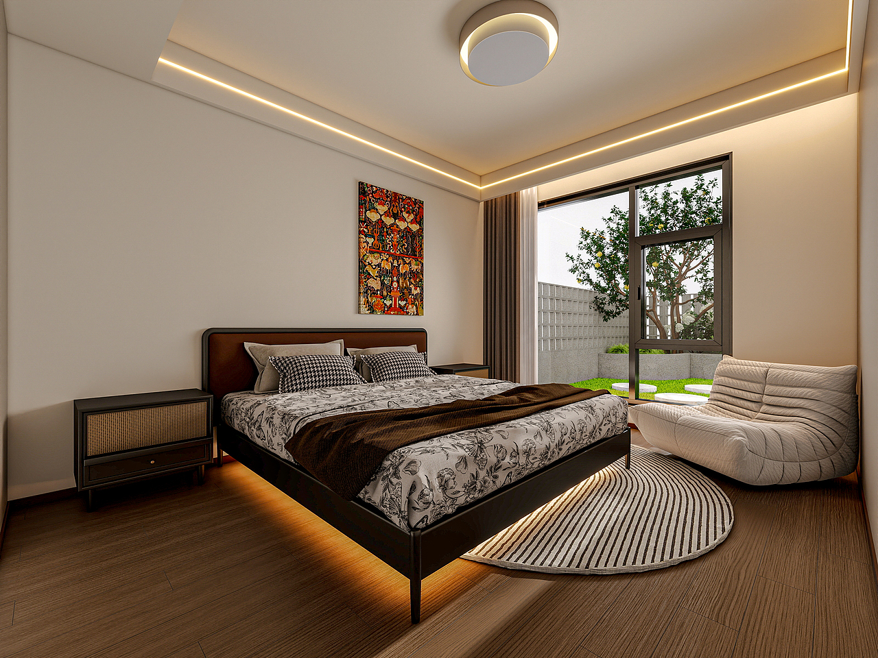 四川岳池雍合湾（180平方中古风三居室）