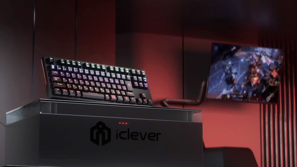 C4D动态学员小俊-iclever机械键盘项目练习（图ZMzkxODExNjA4） - 产品 - 站酷设计师C4D杨帆原创素材 - 站酷ZCOOL