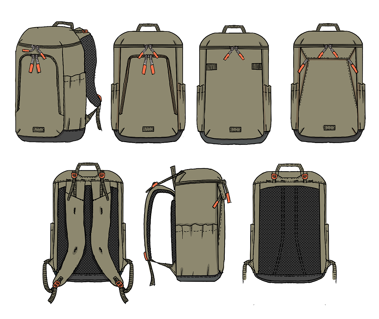 procreate包袋手绘