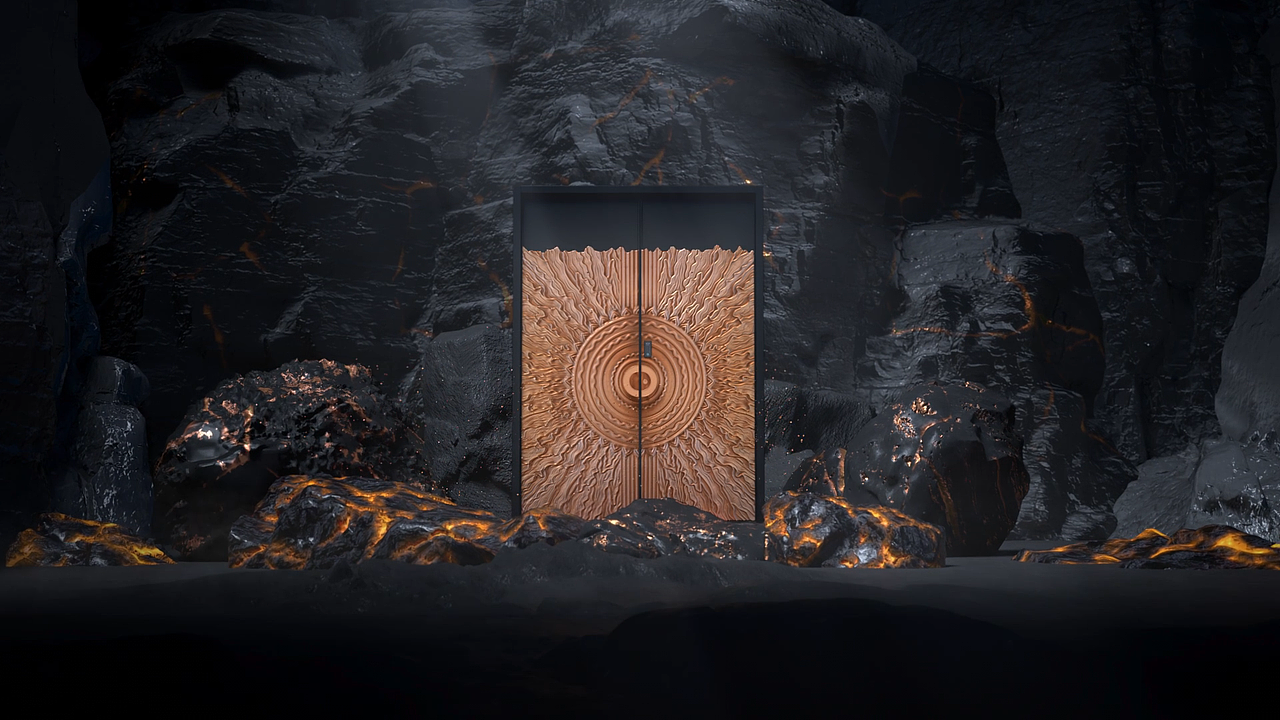 装甲门 团队制作 三维动画 C4D产品动画 OC渲染