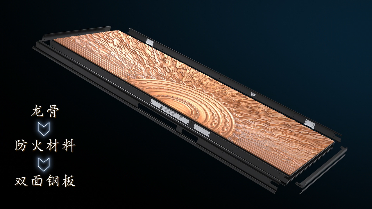 装甲门 团队制作 三维动画 C4D产品动画 OC渲染