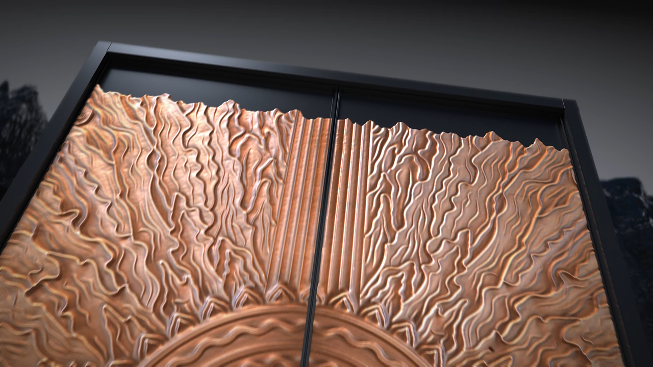 装甲门 团队制作 三维动画 C4D产品动画 OC渲染