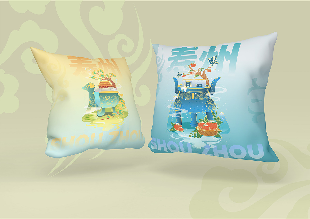 寿州文创产品-24节气海报和金属冰箱贴设计