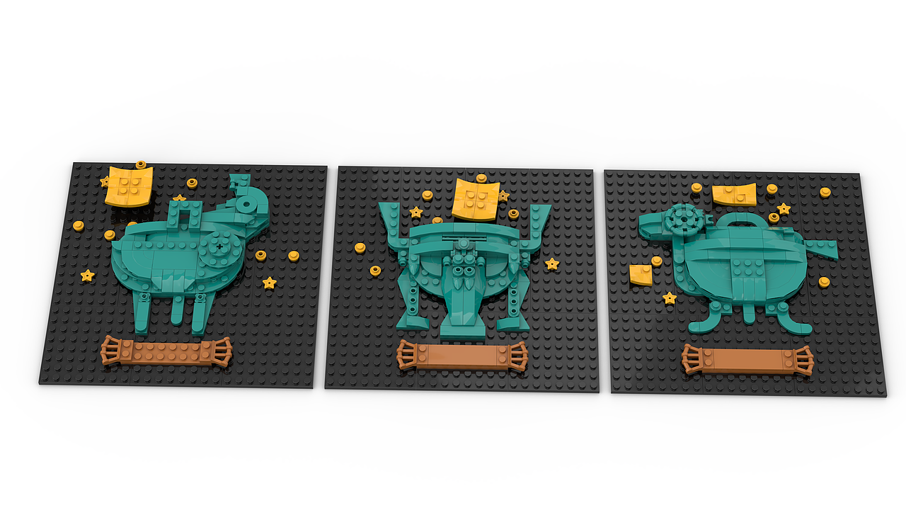 寿县文物积木相框