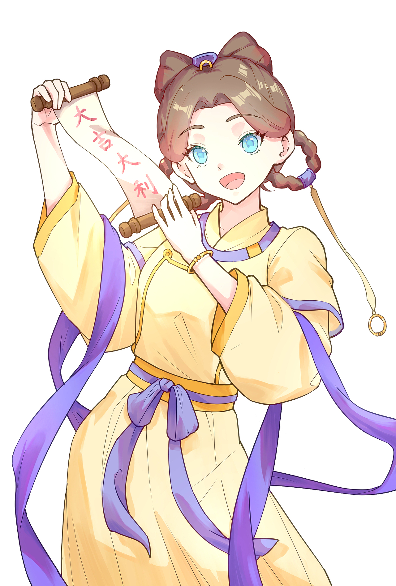 古风少女插画