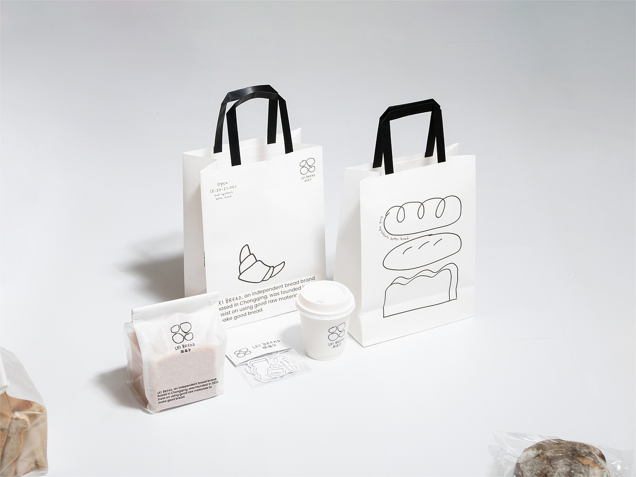 Lei Bread 㗊面包 烘焙品牌视觉设计（图ZMzkxODU1MzQw） - 品牌 - 站酷设计师pigeonstudio原创素材 - 站酷ZCOOL