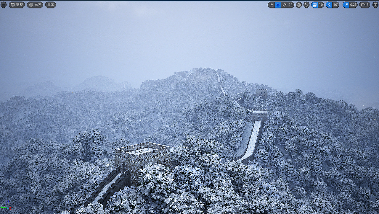 UE5萬里長城3D場景（圖ZMzkxODU1NDY0） - 場景 - 站酷設(shè)計(jì)師指間青絲泯清風(fēng)原創(chuàng)素材 - 站酷ZCOOL