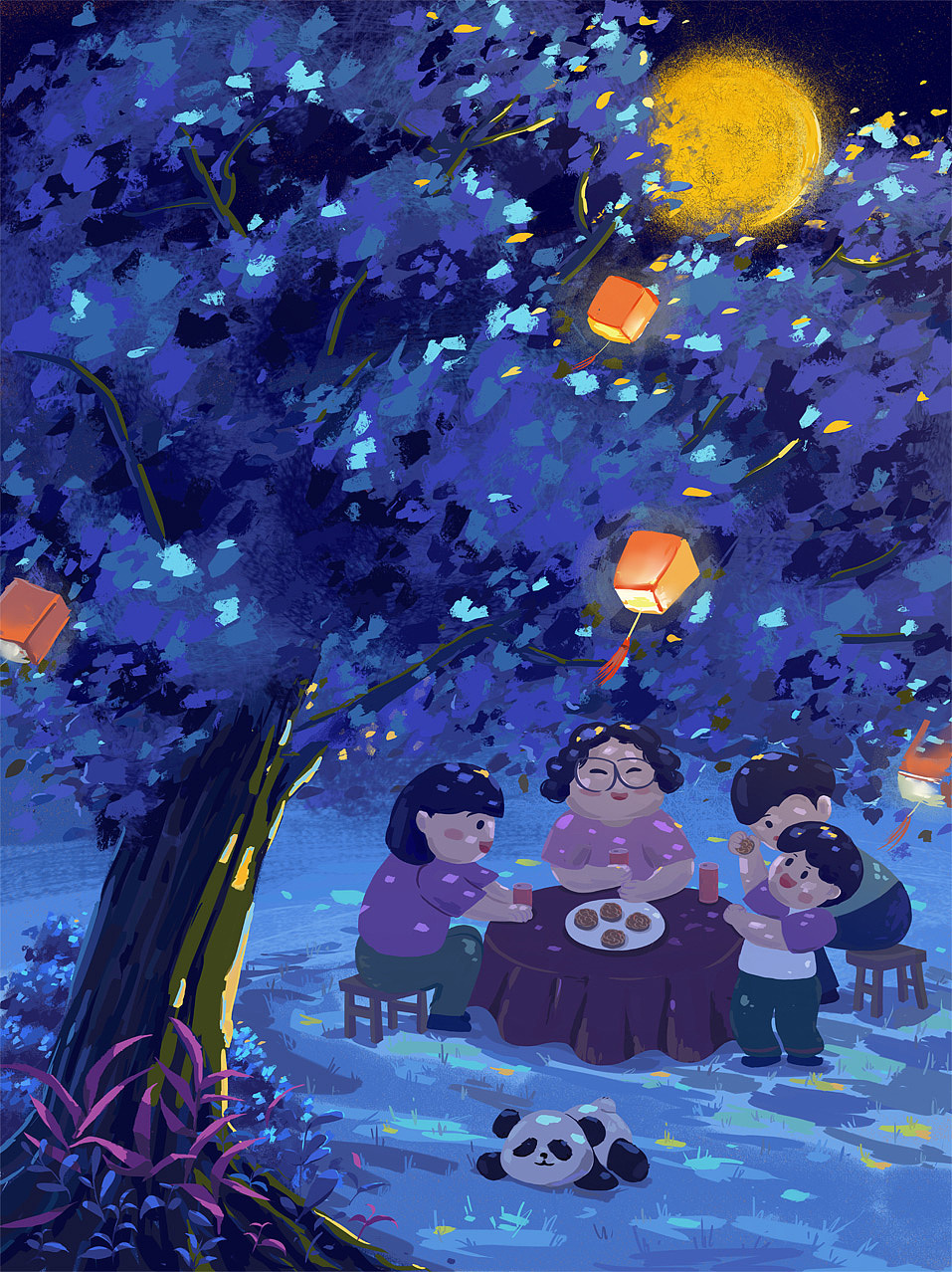 夜（图ZMzkxODU3MzU2） - 创作习作 - 站酷设计师树溦weiwi原创素材 - 站酷ZCOOL