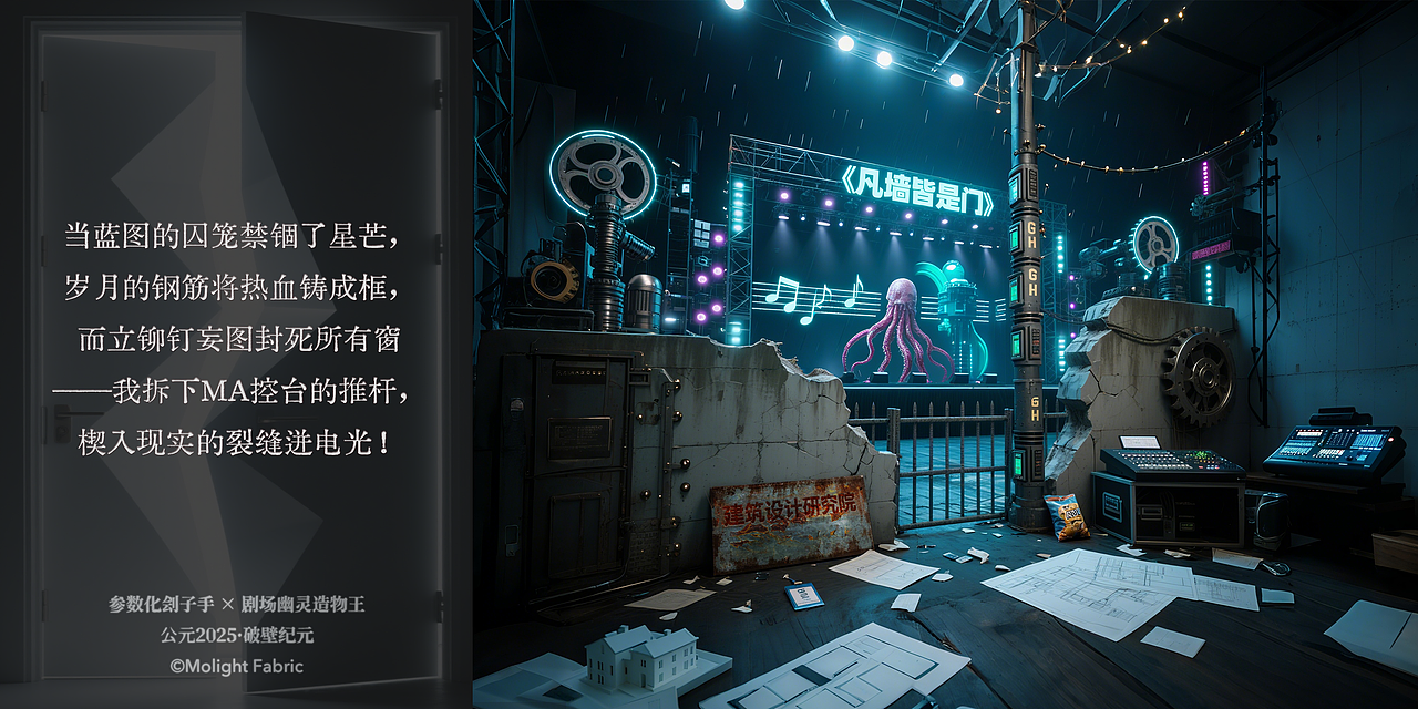 破壁啟示錄：凡墻皆是門(mén)（圖ZMzkxODYzMDA4） - 海報(bào) - 站酷設(shè)計(jì)師莫棱光造原創(chuàng)素材 - 站酷ZCOOL