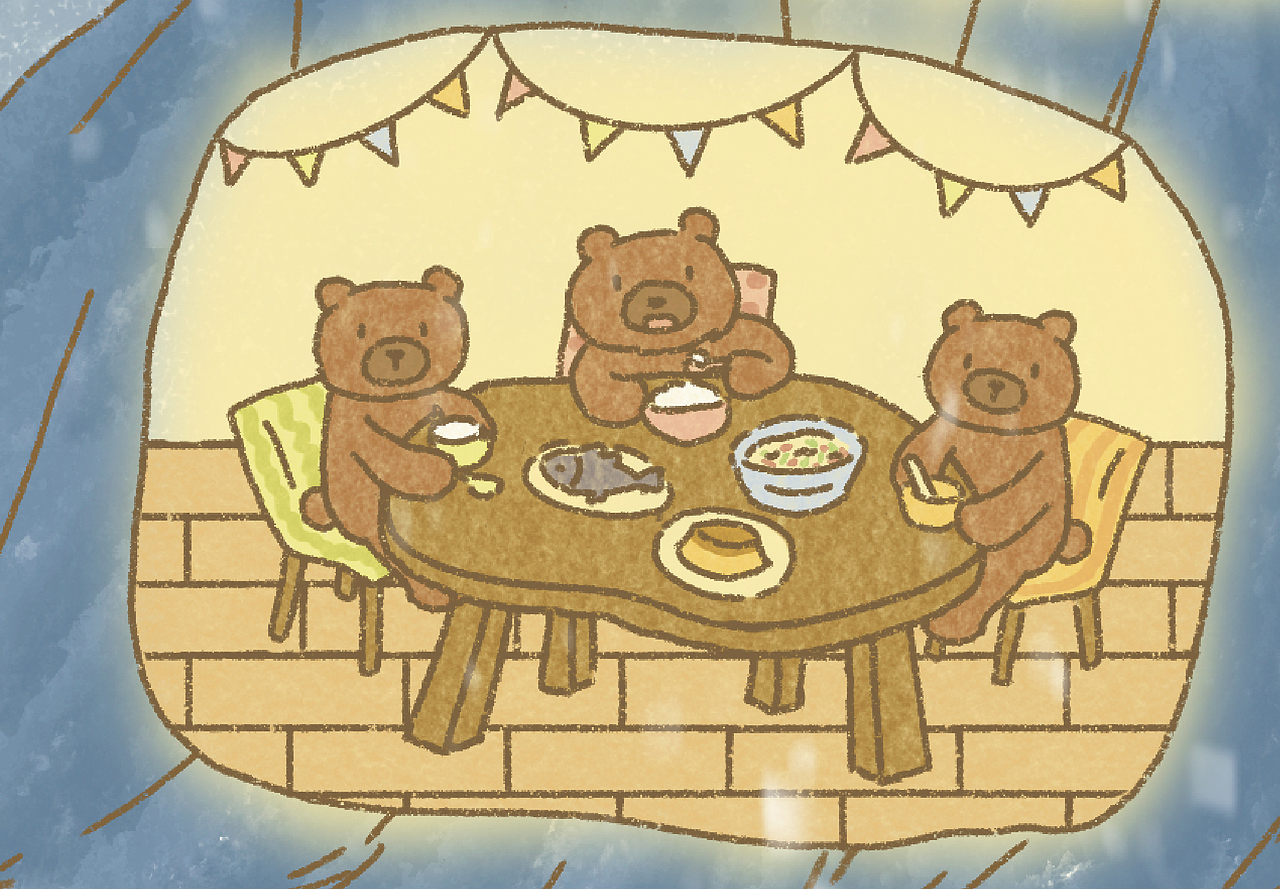 【原创插画】下雪天的夜晚