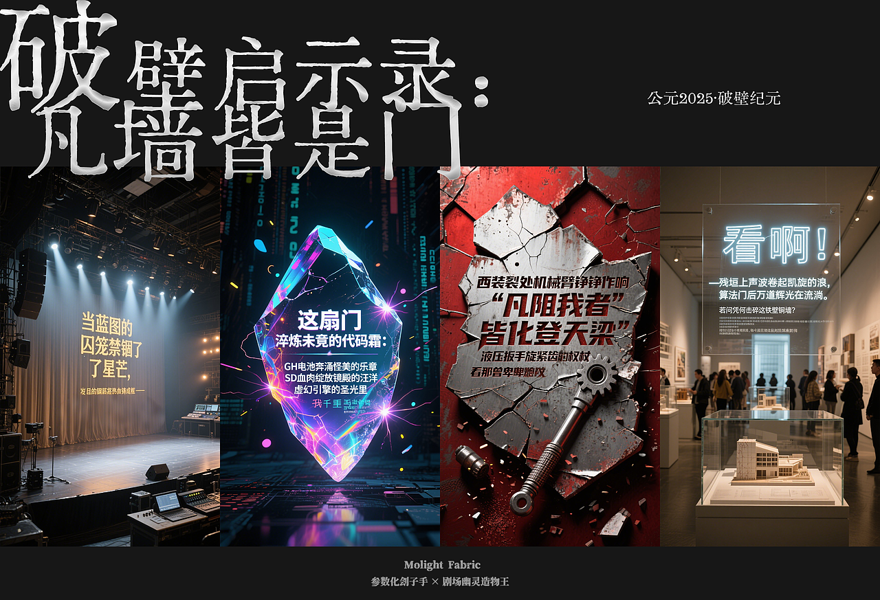 破壁啟示錄：凡墻皆是門(mén)（圖ZMzkxODk4NDk2） - 海報(bào) - 站酷設(shè)計(jì)師莫棱光造原創(chuàng)素材 - 站酷ZCOOL