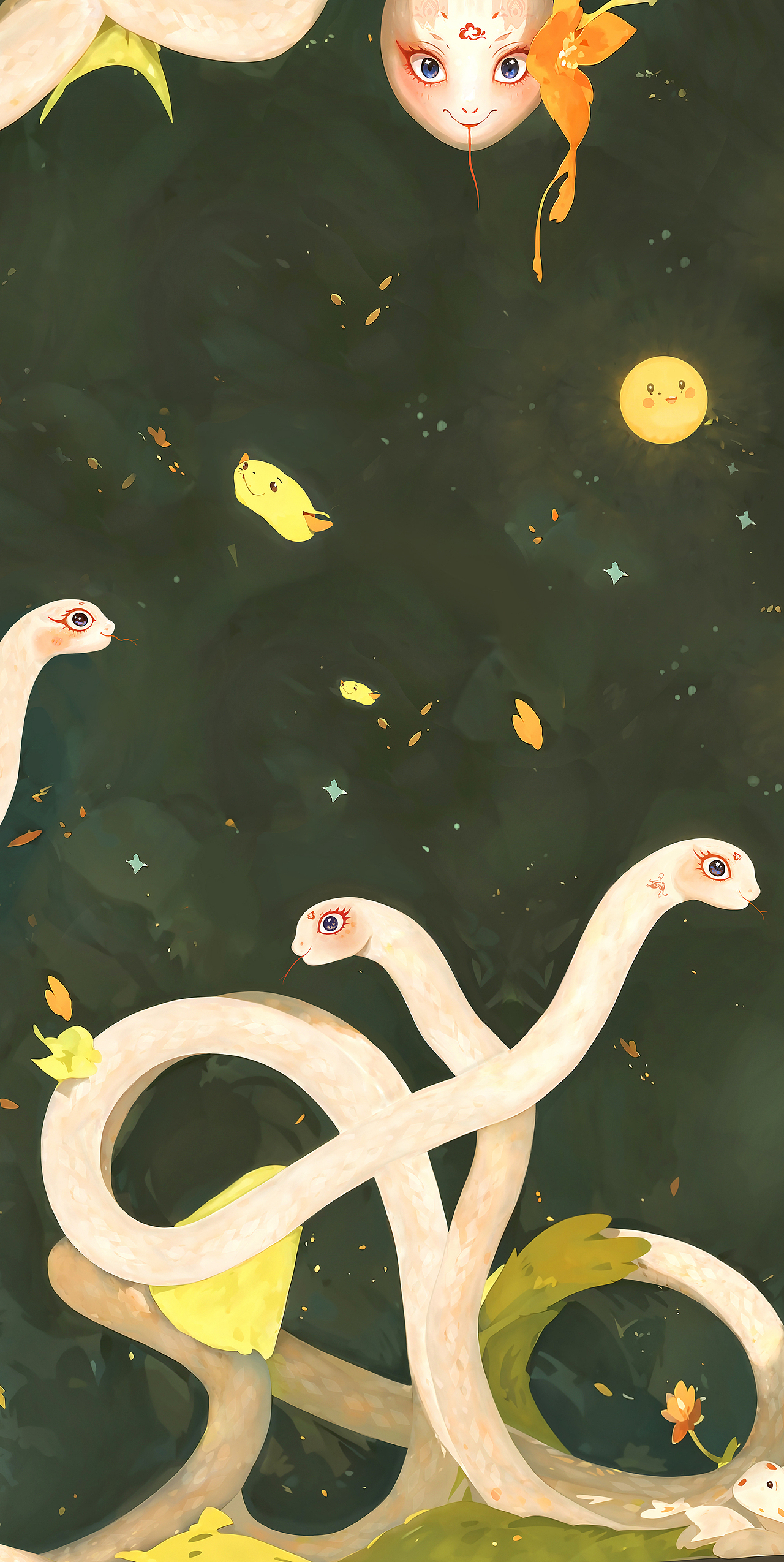 月夜蛇舞（图ZMzkxOTAxOTcy） - 商业插画 - 站酷设计师灰呀灰原创素材 - 站酷ZCOOL