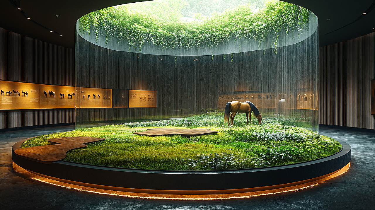 马文化展厅（图ZMzkxOTA4Mjcy） - 展陈设计 - 站酷设计师卯一卯原创素材 - 站酷ZCOOL