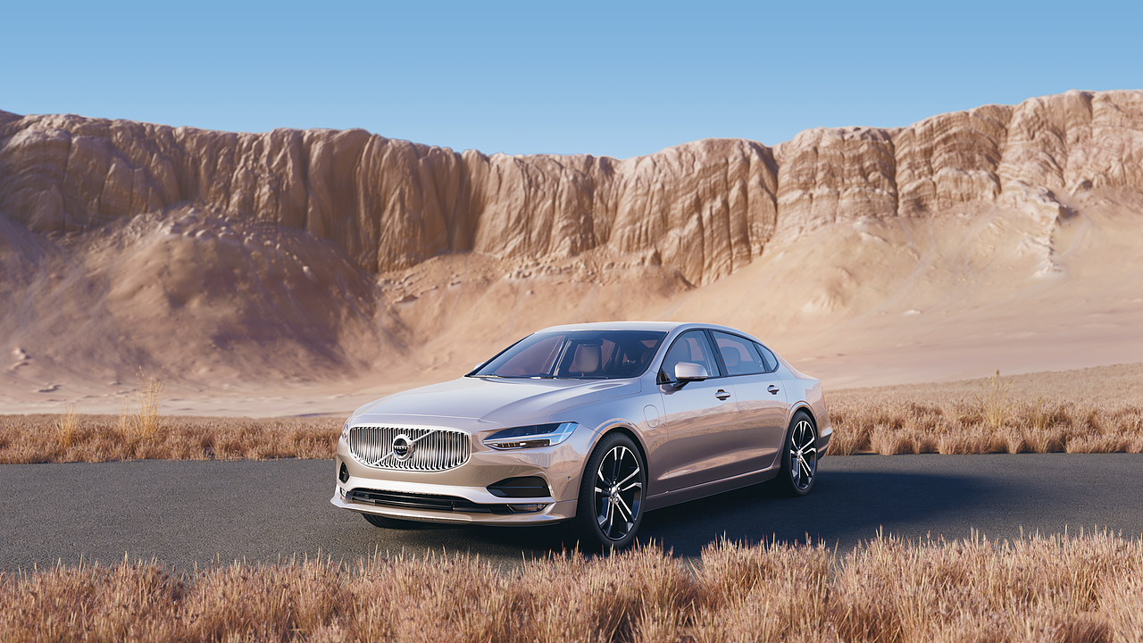 个人作品 volvo S90 汽车渲染