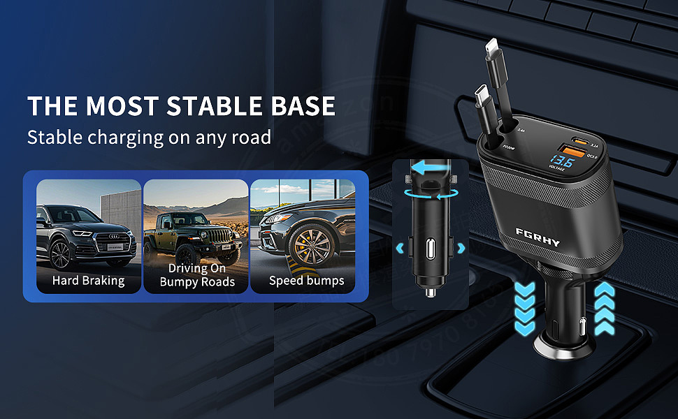 跨境电商亚马逊车载充电器产品建模渲染主图A+设计