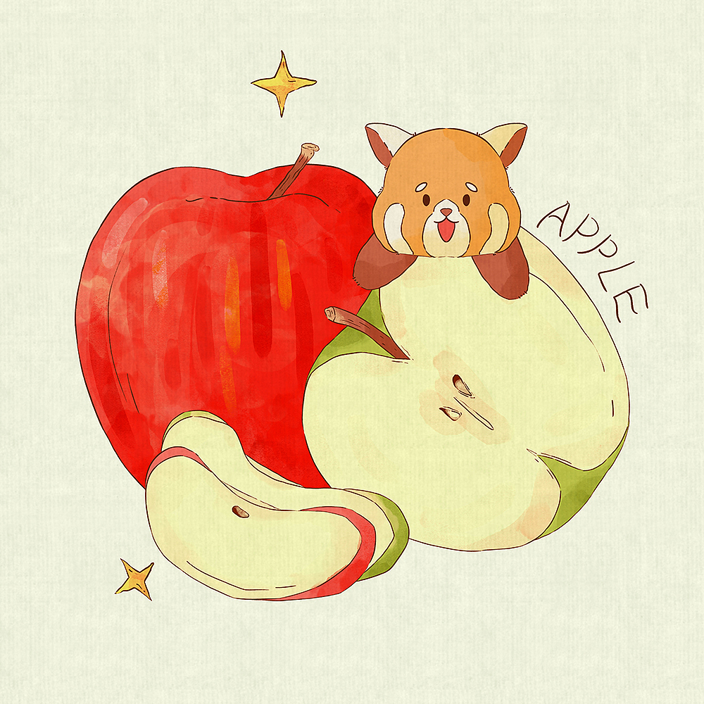 苹果和小熊猫