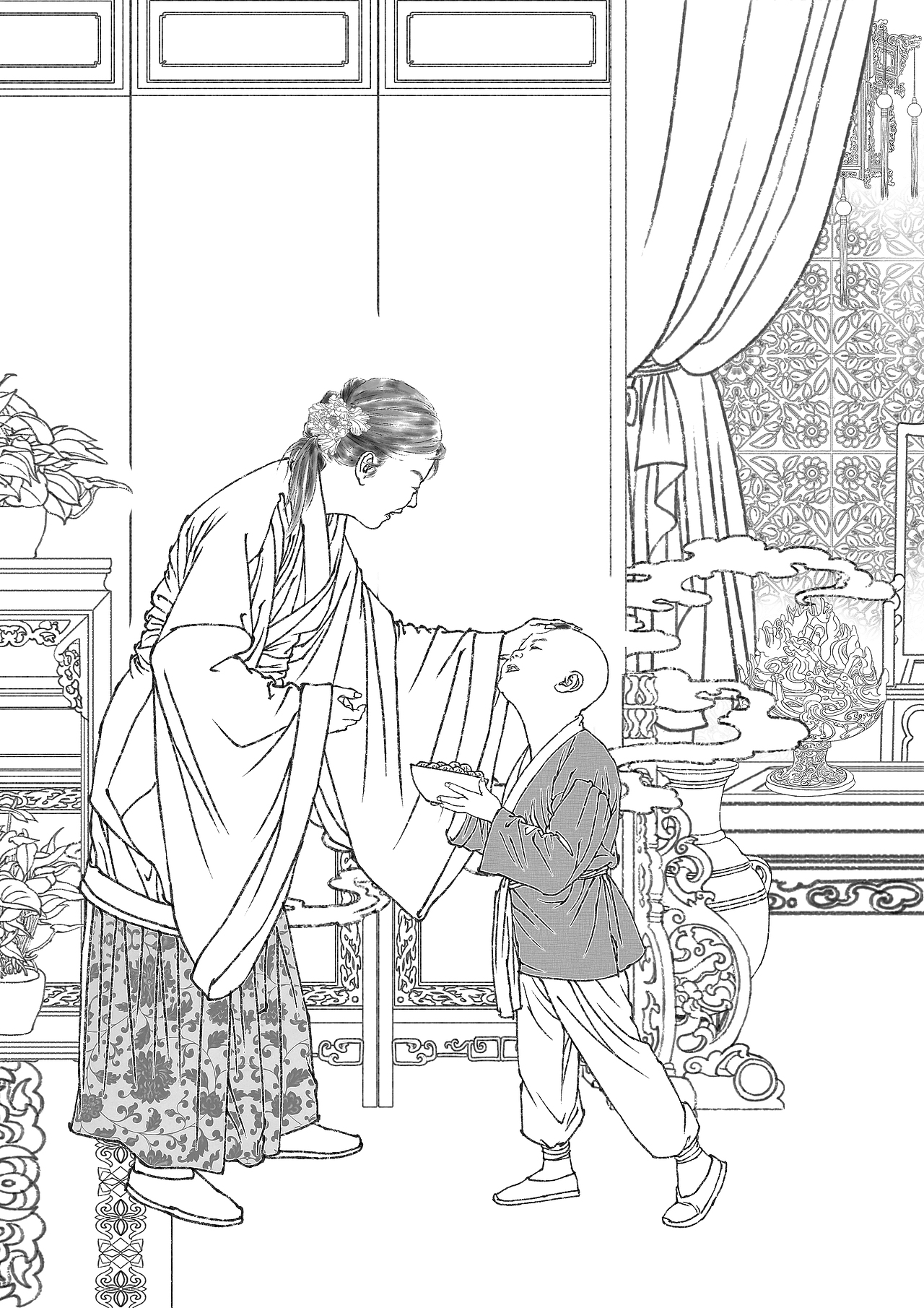 纪保超插画设计《司马光》——【中华先贤人物故事汇】（图ZMzkxOTUzMDU2） - 商业插画 - 站酷设计师纪保超原创素材 - 站酷ZCOOL