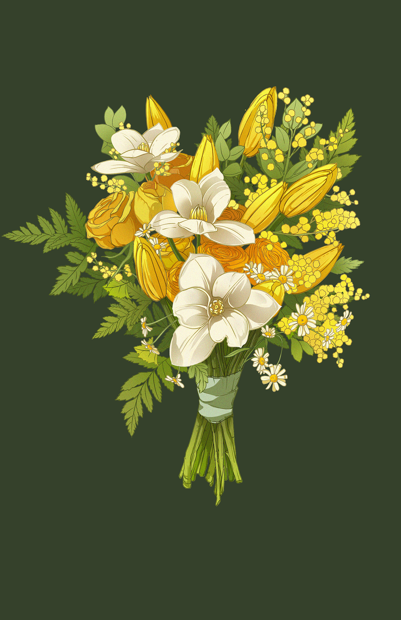 花卉练习2（图ZMzkxOTcxNTk2） - 商业插画 - 站酷设计师插画师行知原创素材 - 站酷ZCOOL