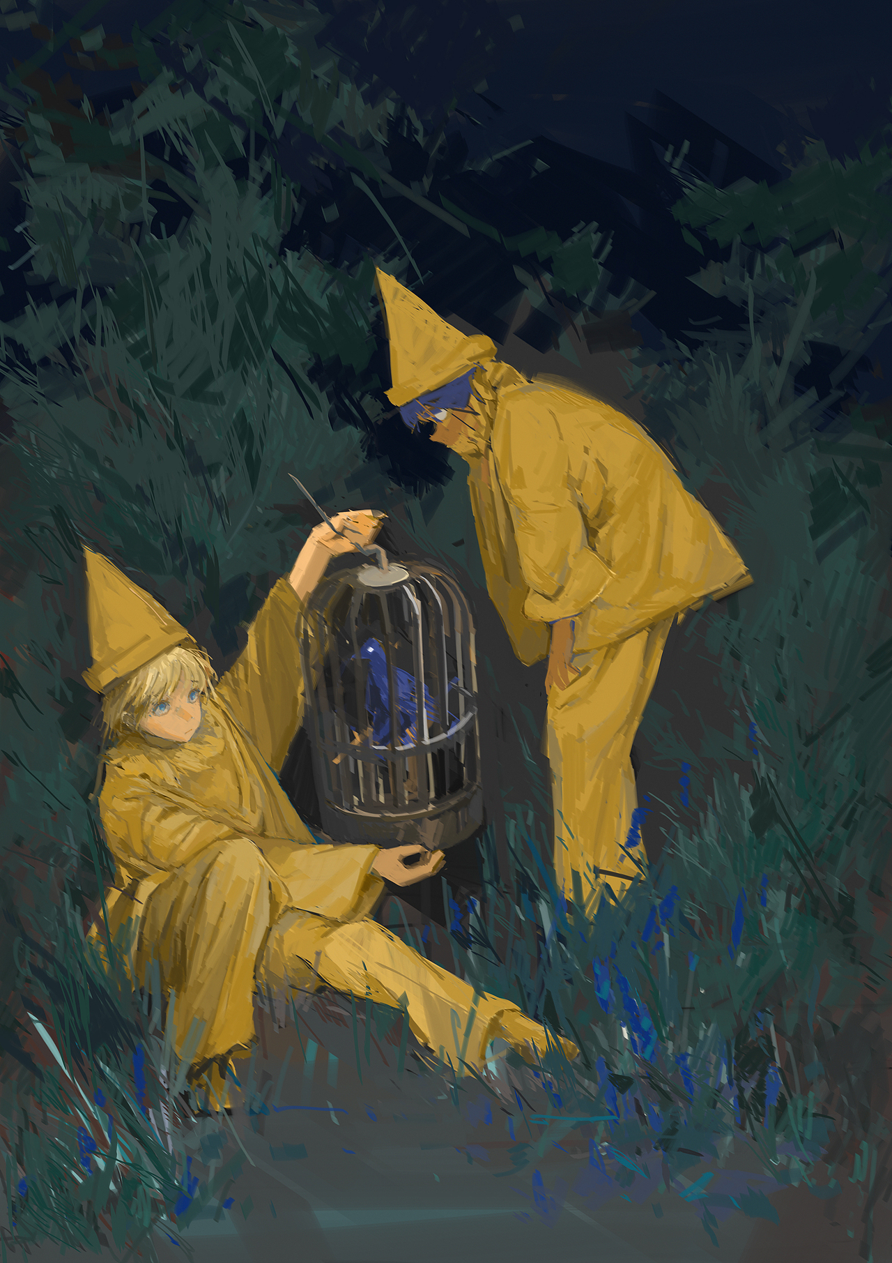 慢涂|发现了新鸟笼