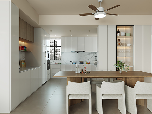 现代风家装客餐厅效果图