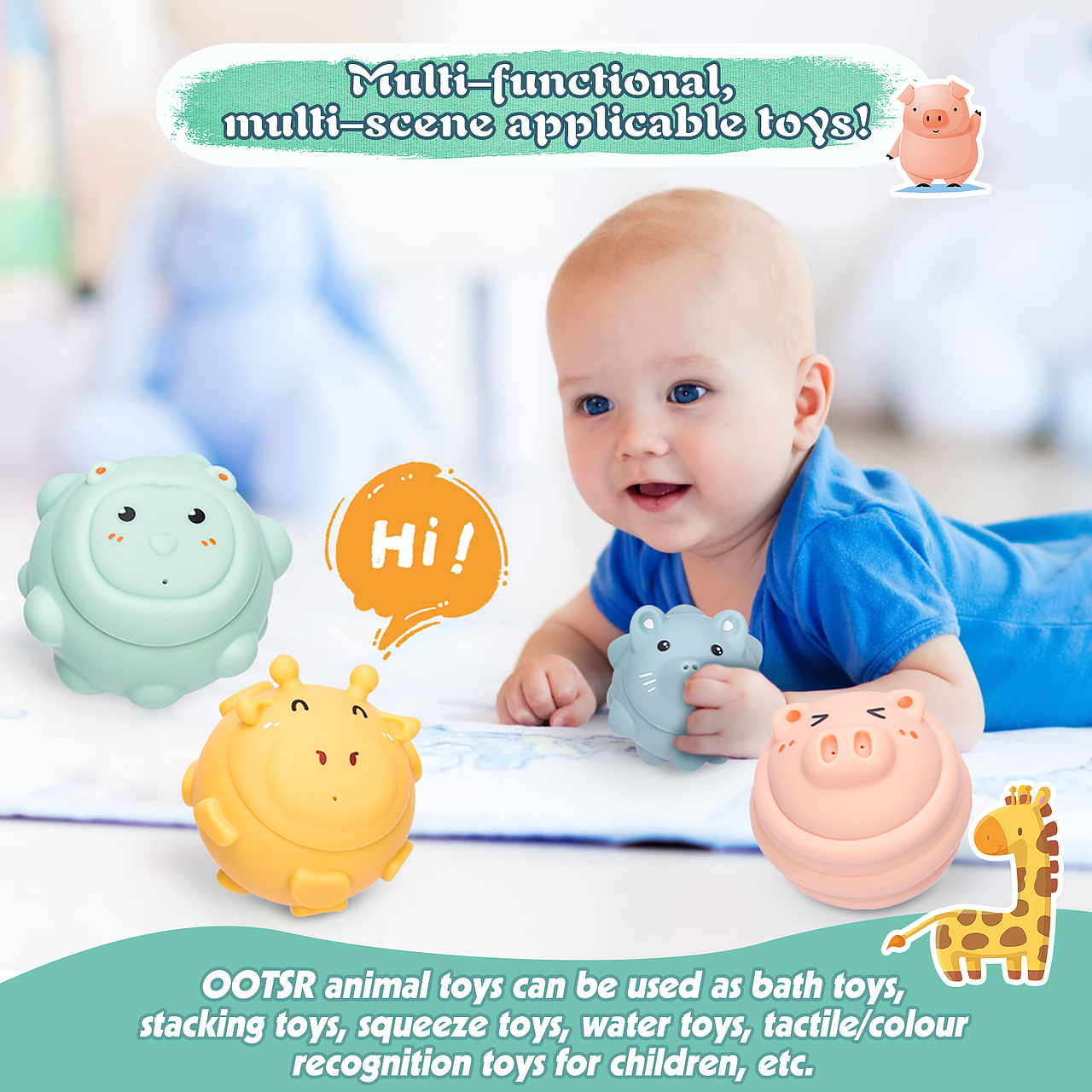 OTKYA1370硅胶玩具(4PCS)