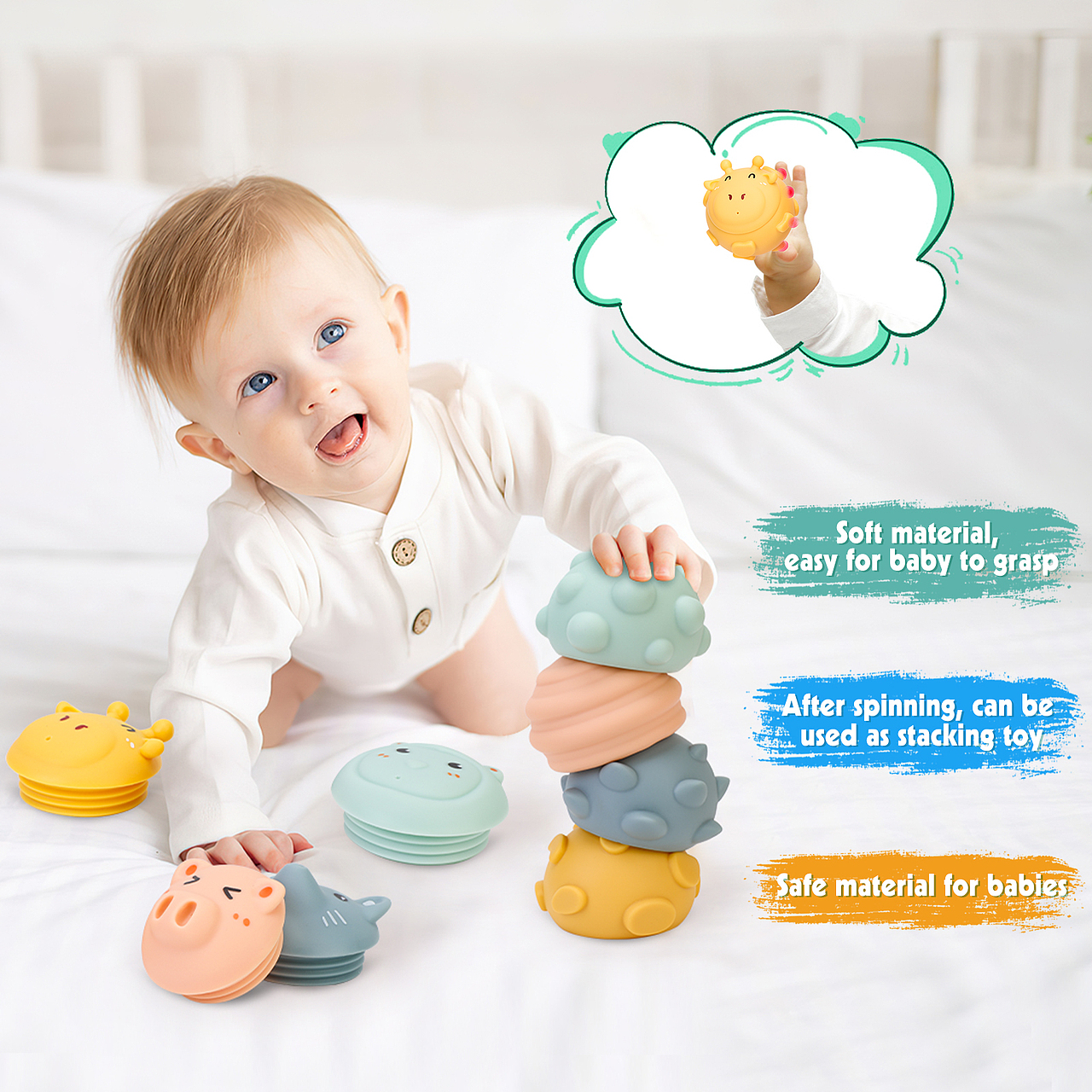 OTKYA1370硅胶玩具(4PCS)