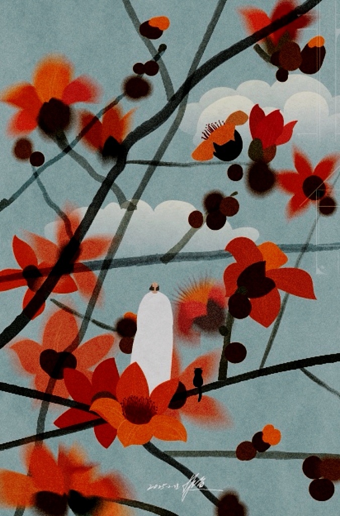 2025的春（三）（图ZMzkxOTk1MTk2） - 艺术插画 - 站酷设计师w非鱼w原创素材 - 站酷ZCOOL